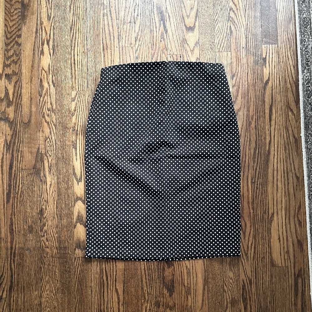 NWT Philosophy Black/White Dot Pencil Skirt Size 8